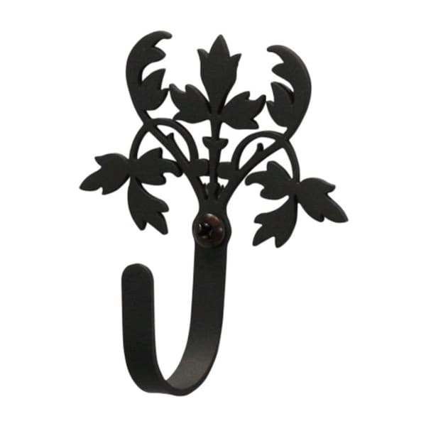 Jensendistributionservices Floral Wall Hook Small - Black MI2502966 - main